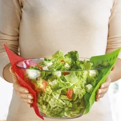 Tempsl 2 carrés silicone rouge/vert