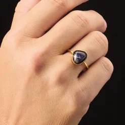 Sale Tempsl Bague ajustable Lapis lazulis