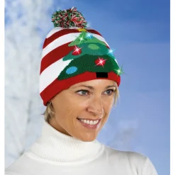 Sale Tempsl Bonnet lumineux Pain d'épices ou Sapin de Noël
