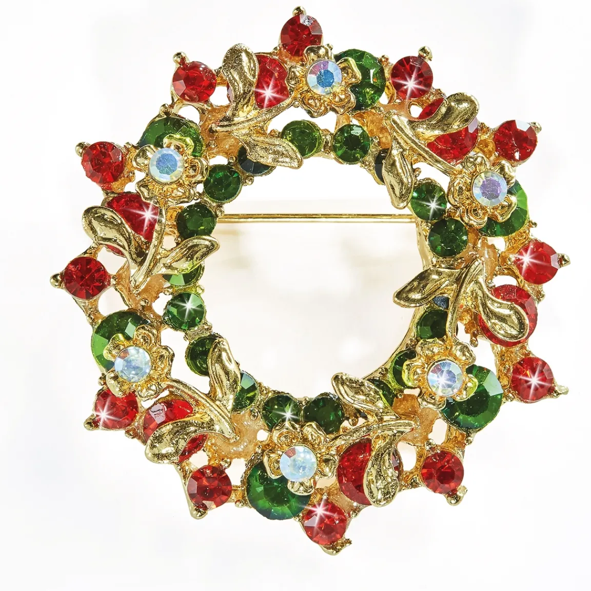Clearance Tempsl Broche couronne de Noël