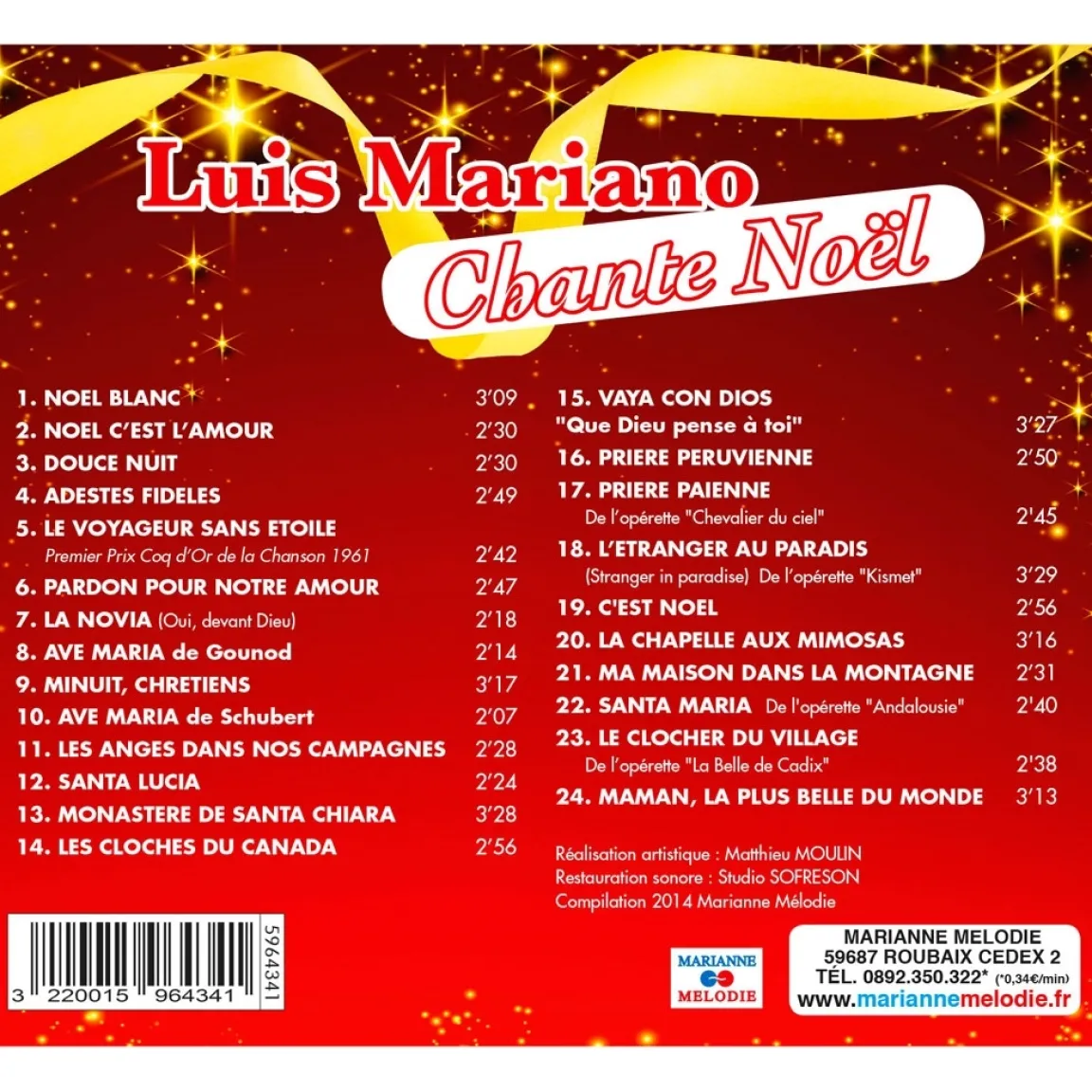Tempsl Cd Luis Mariano Chante Noel