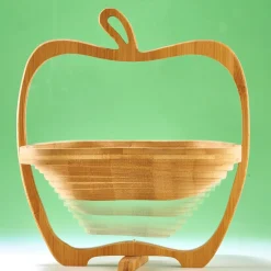 Hot Tempsl Corbeille de fruits dessous de plat bambou