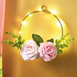 Sale Tempsl Couronne de roses LED