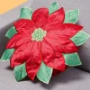 Best Tempsl Coussin rond fleur poinsettia