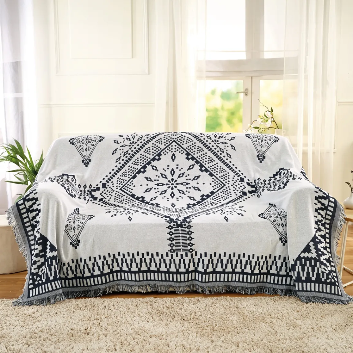 Tempsl Couvre canapé réversible