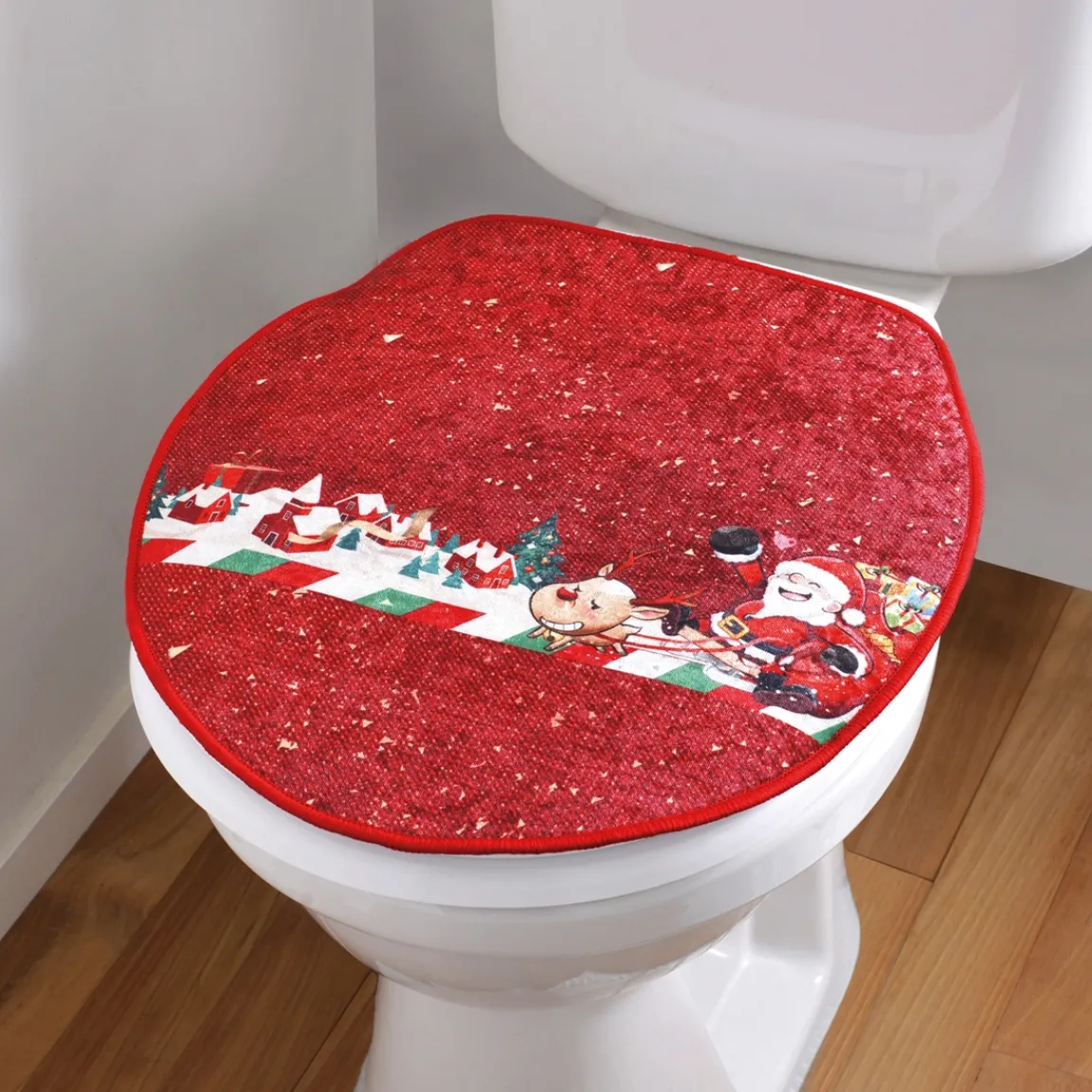 Hot Tempsl Housse Noël abattant WC
