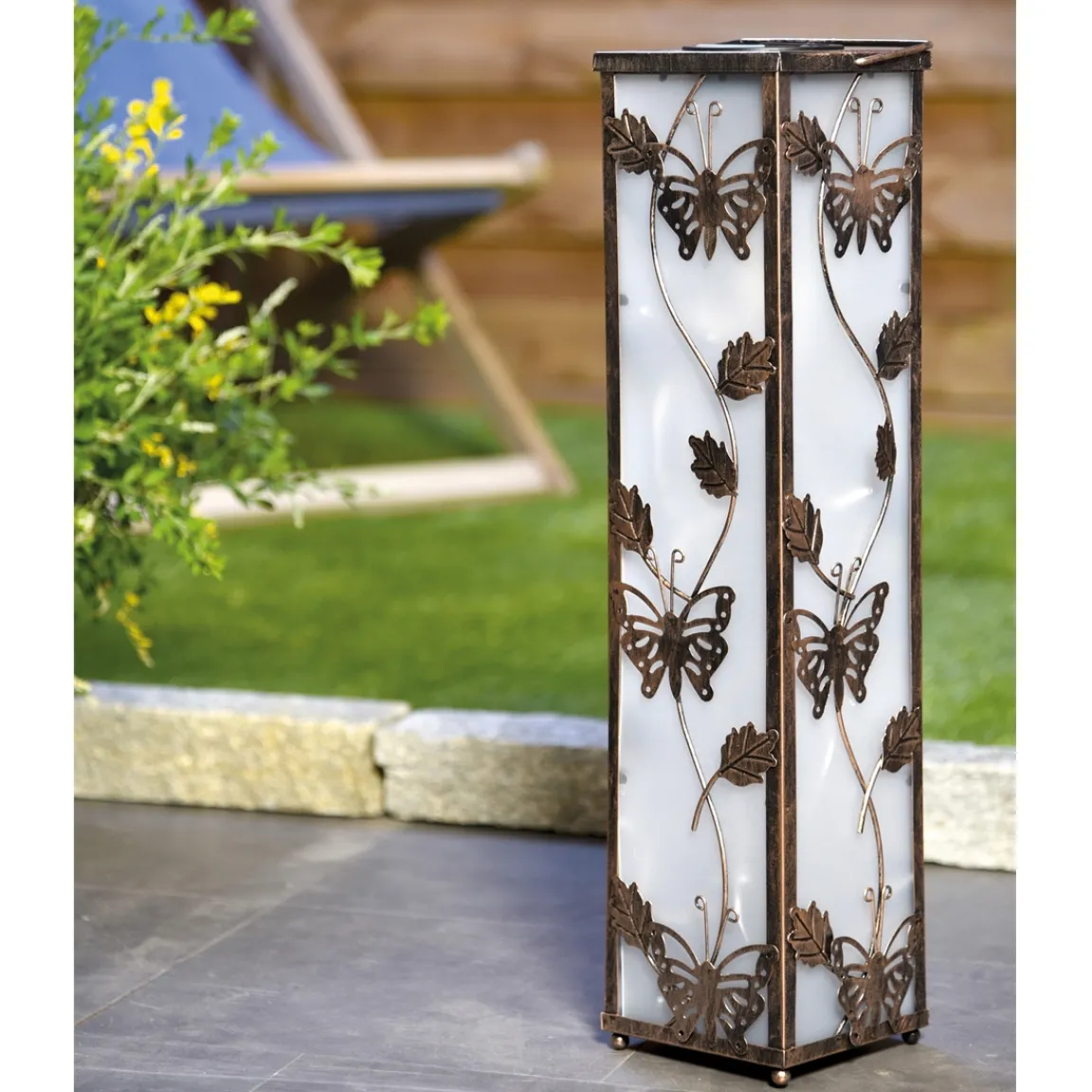 Discount Tempsl Lampe de sol papillons solaire