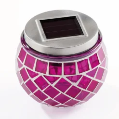 Best Tempsl Lanterne mosaïque rose ou jaune