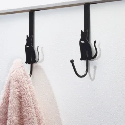Outlet Tempsl Lot de 2 accroches serviette chat