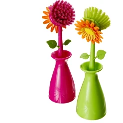 Sale Tempsl Lot de 2 brosses vaisselle fleur