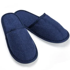 Clearance Tempsl Lot de 2 paires de chaussons bain Bleu + Blanc - taille 38/39
