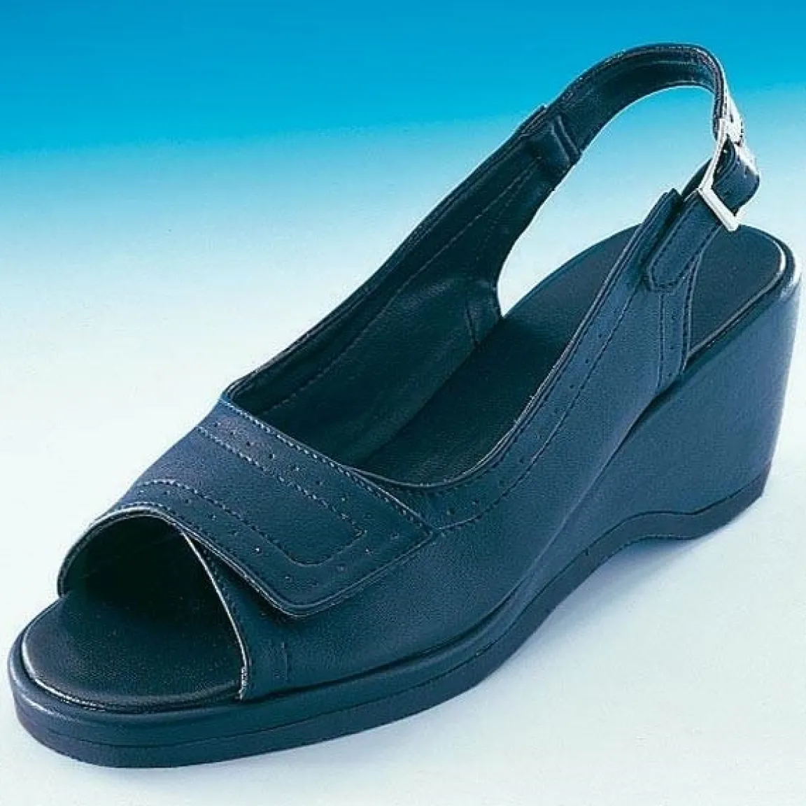 Tempsl Lot de 2 paires de sandales blanche et marine