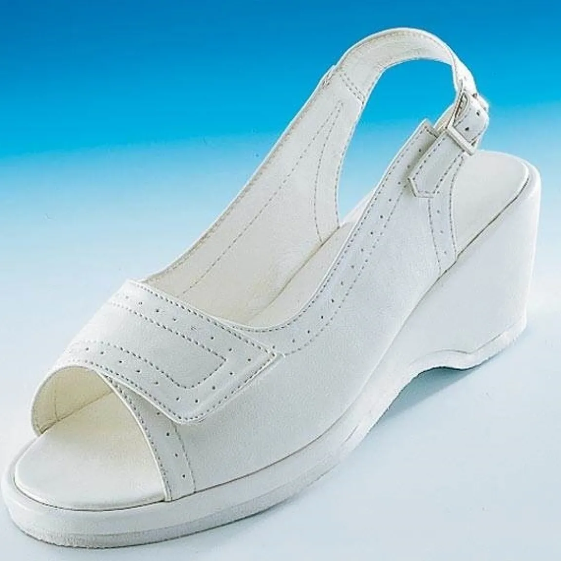 Tempsl Lot de 2 paires de sandales blanche et marine