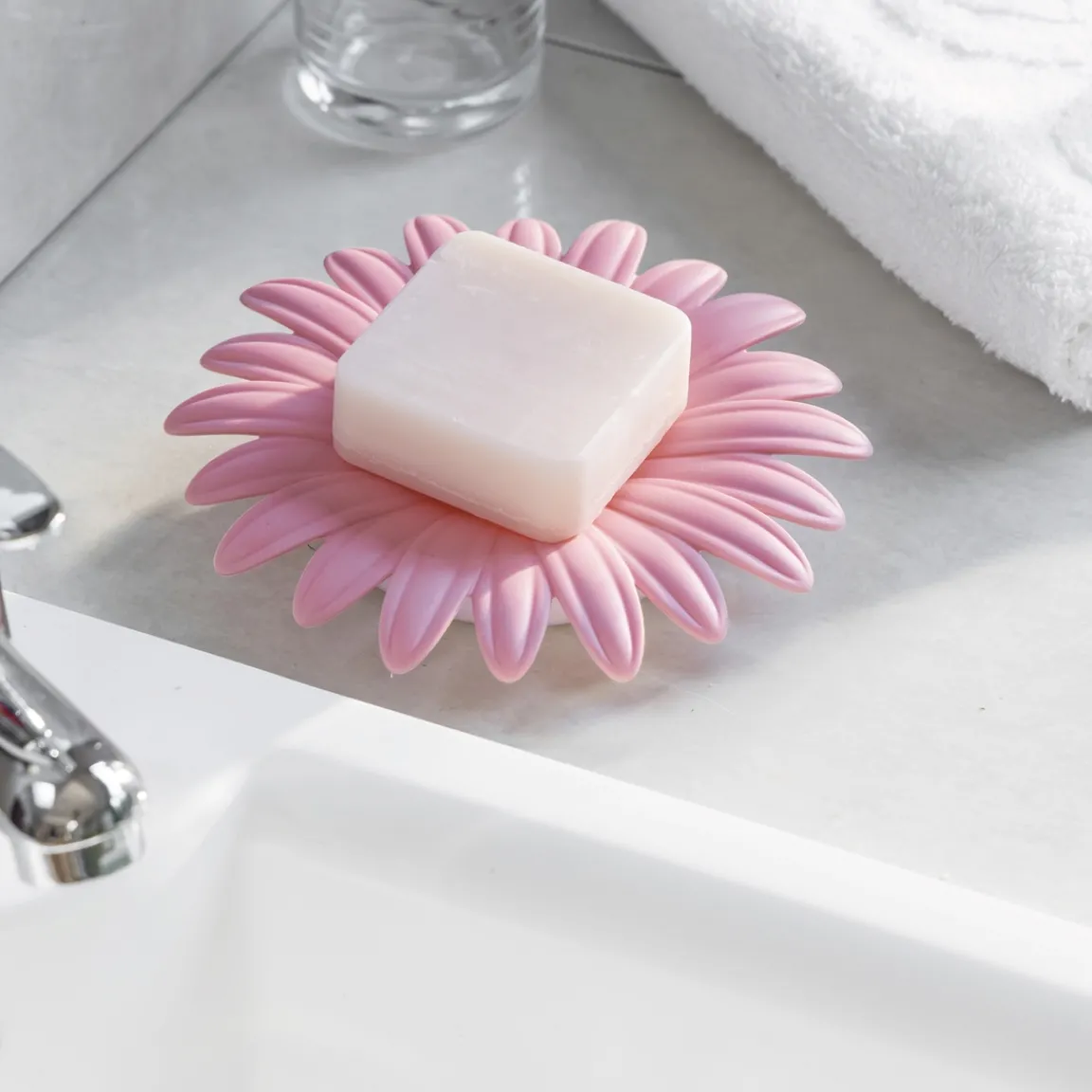 Hot Tempsl Lot de 2 porte-savons marguerite