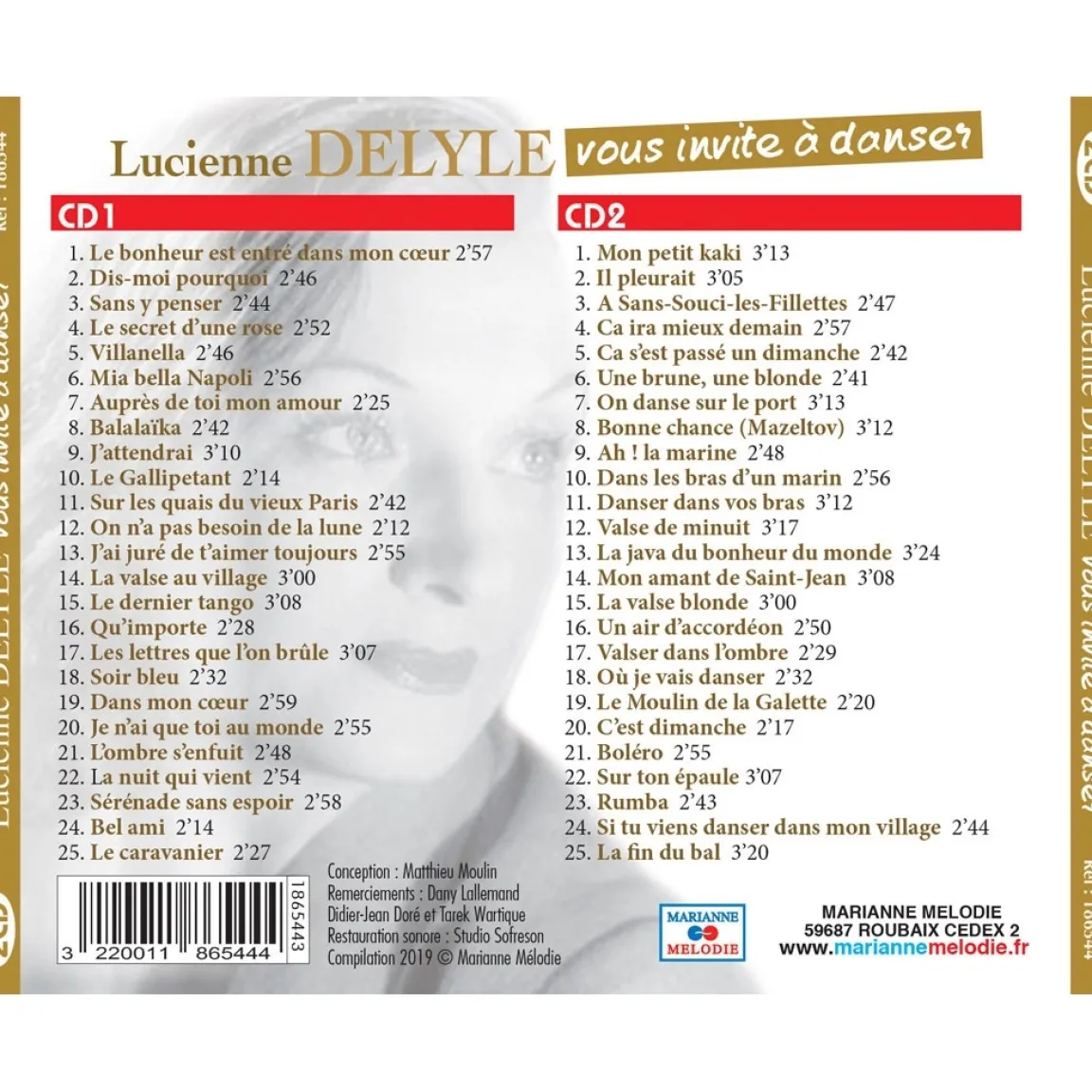 Outlet Tempsl Lucienne DELYLE vous invite à danser : 2 CD