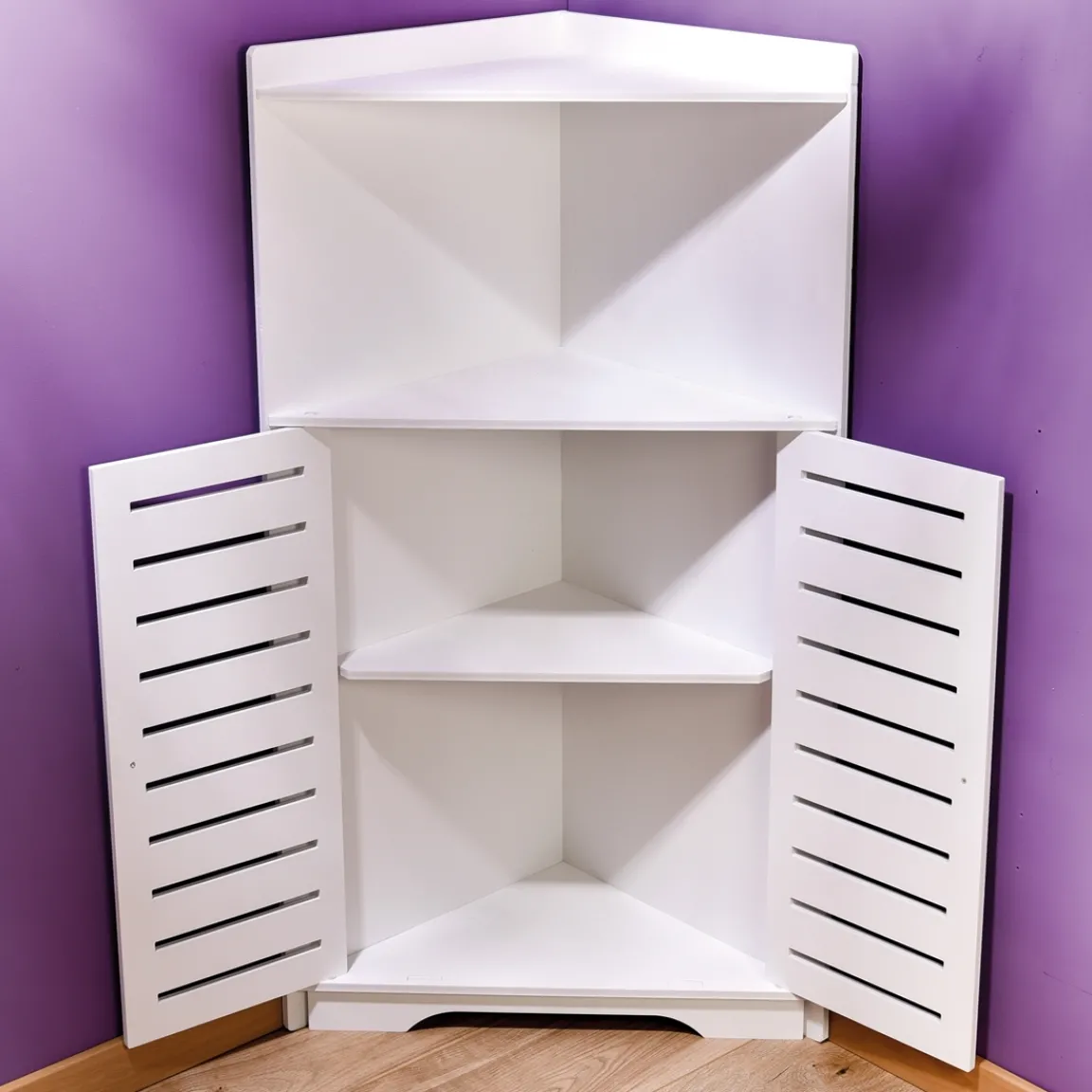 Hot Tempsl Meuble d'angle blanc