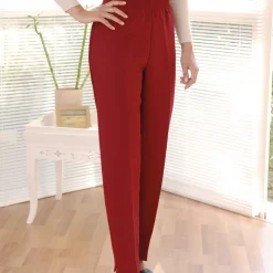 Best Tempsl Pantalon Classique femme - Noir ou bordeaux