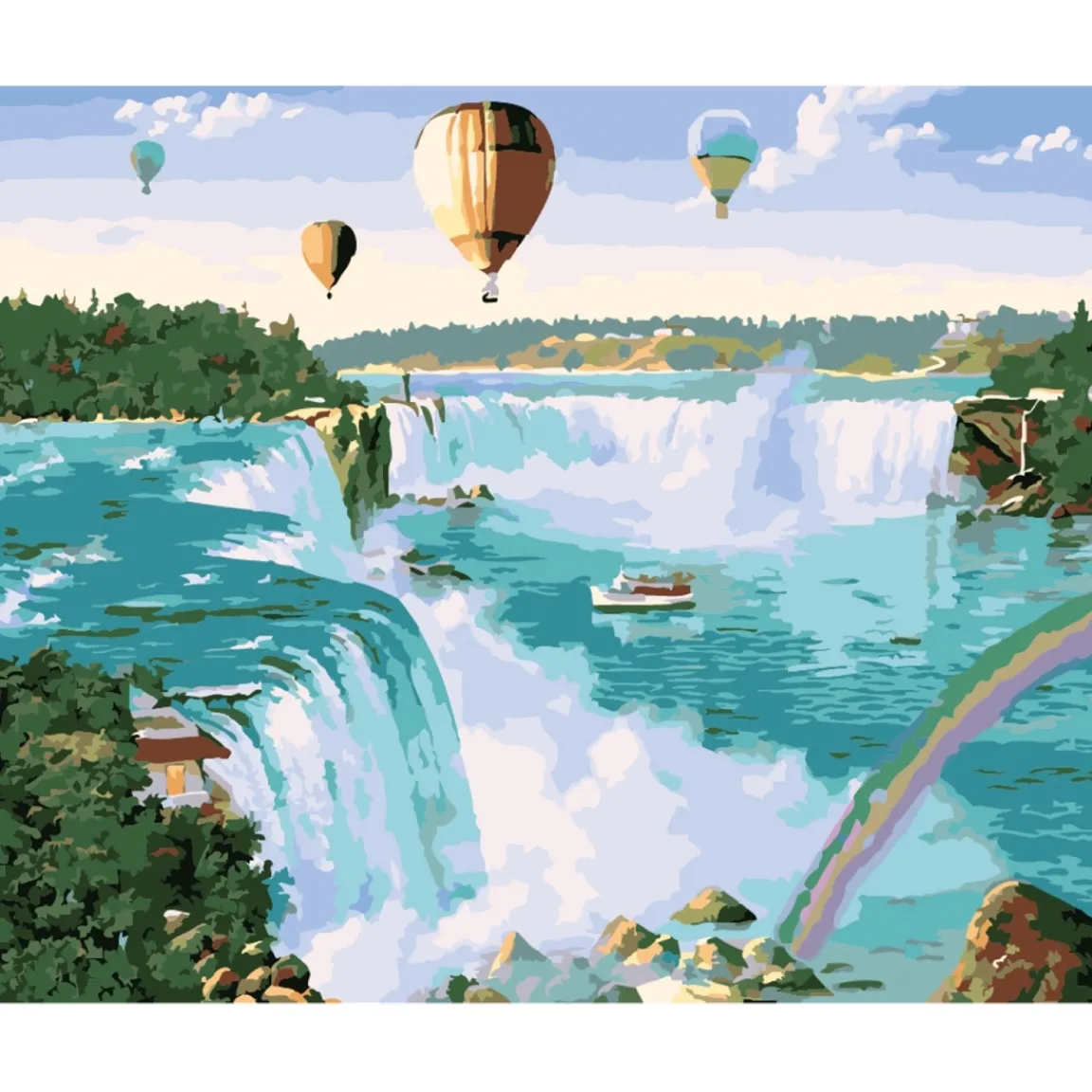 Online Tempsl Peinture par numéros Rêve en montgolfière