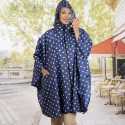 Outlet Tempsl Poncho de pluie zippé Rose