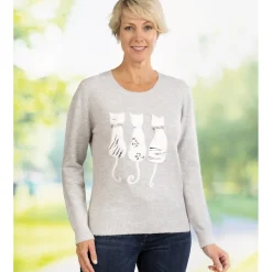 Discount Tempsl Pull chat gris