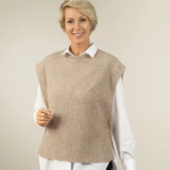 Clearance Tempsl Pull poncho beige