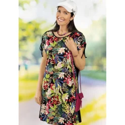 Clearance Tempsl Robe imprimée, dos uni