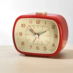 New Tempsl Réveil rétro vert ou rouge
