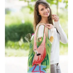 Hot Tempsl Sac de courses Flamant rose