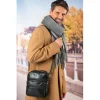 Outlet Tempsl Sacoche homme cuir noir
