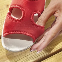 Hot Tempsl Sandales extensibles fleuri, rouge ou marine