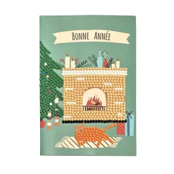 Outlet Tempsl Set de 4 cartes postales à diamanter Nouvel an