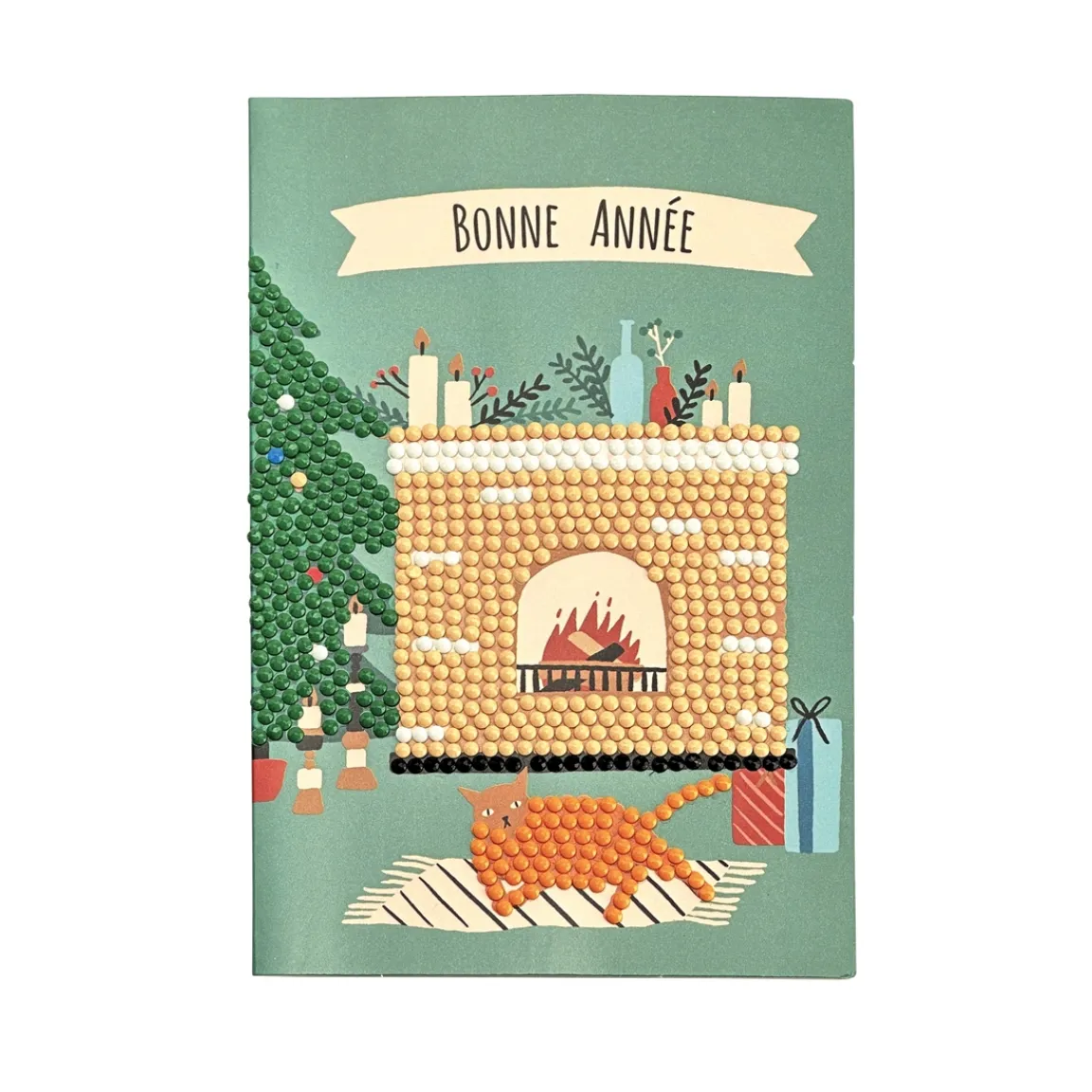 Outlet Tempsl Set de 4 cartes postales à diamanter Nouvel an