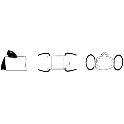 Tempsl Set de 4 masques de protection à coudre