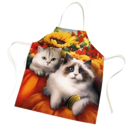 Tempsl Tablier chat en automne