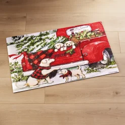 Tempsl Tapis chien de Noël
