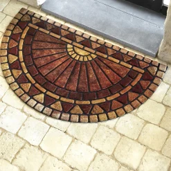 Outlet Tempsl Tapis demi-lune mosaïque