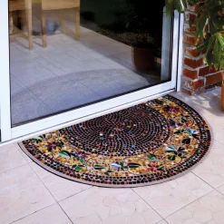 Outlet Tempsl Tapis mosaïque extérieur demi-lune